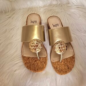 Impo Gold Slide Sandals for Women. Never Worn